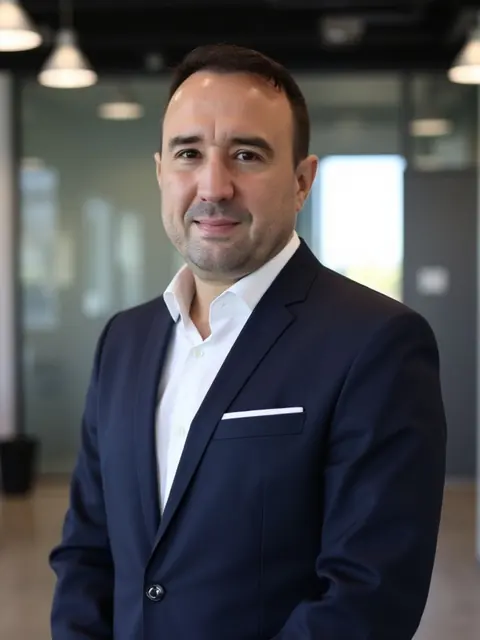 Christian Gottschling, Immobilienmakler für Ratingen, im modernen Büro